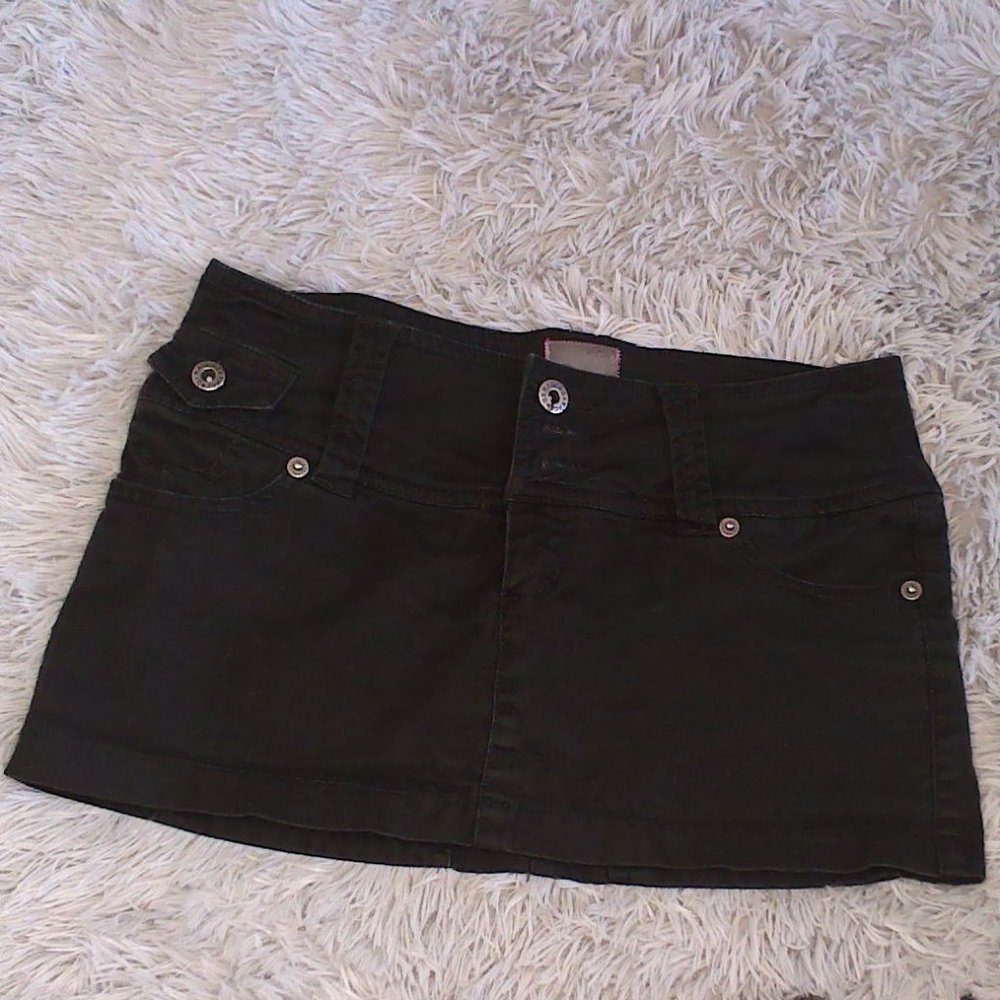 garage black mini skirt
